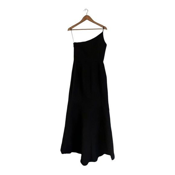 Amsale One Shoulder Black Dress - Picture 2 of 6